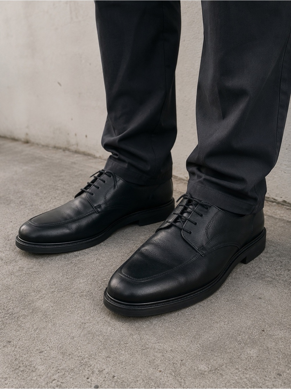 Mephisto Black‎ Leather Men's Oxfords